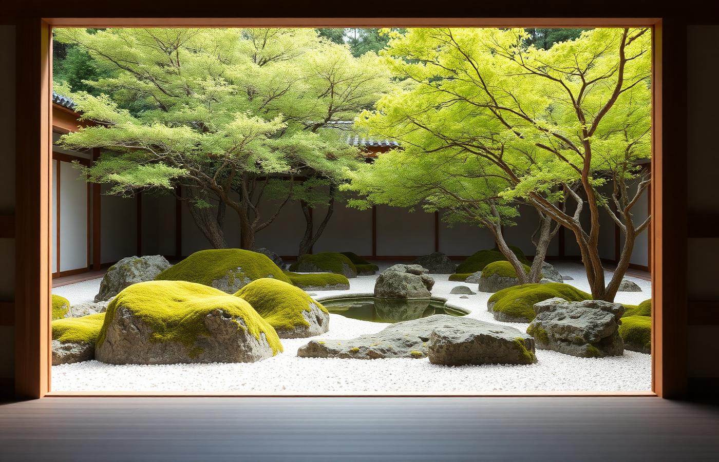 Japanese zen garden